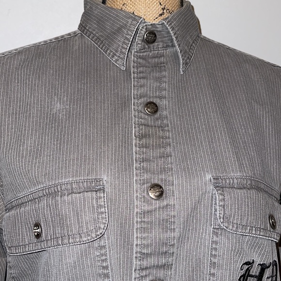 Harley-Davidson Mens Snap Down Casual Shirt - Picture 5 of 10